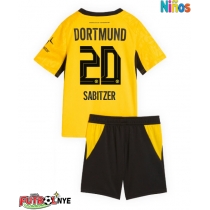 Camiseta Borussia Dortmund Marcel Sabitzer #20 Primera Equipación para niños 2026-27 manga corta (+ pantalones cortos)